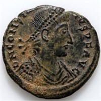 Roman coin AE follis Constantius II Augustus-A.D 3