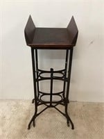 Early Cast Iron Base Bible Stand