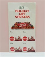 Coca Cola Holiday Gift Stickers Retail Giveaway