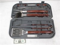 Grilling BBQ Tool Set in Case - Brush Needs