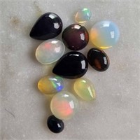 CERT 4.35 Ct Ethiopian Multi Colour Fire Opal Gems