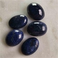 35.80 Ct Cabochon Blue Sapphire Gemstones Lot of 5