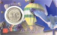 RCM 2000 Canada .25¢ Freedom Coin