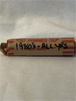 ROLL - Canada 1 Cent (1980's - mostly red)
