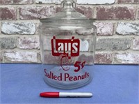 LAY'S SALTED PEANUTS COUNTER JAR WITH LID