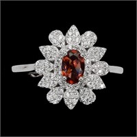 Oval Mozambique 6x4mm Simulated Cz Gemstone 925 St