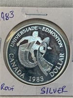 $1 1983 Canada Proof Silver Dollar