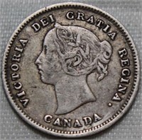 Canada 5 Cents 1891 Obv 5