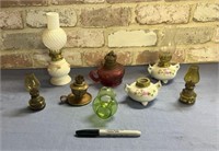 SELECTION OF MINIATURE OIL LAMPS