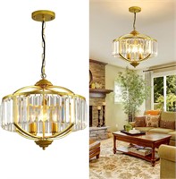 AOLALA Gold Crystal Chandelier