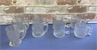 (2 BXS) LARGE GROUPING OF GLASS MUGS: FLINTSTONES,