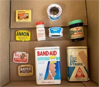 SELECTION OF ASSORTED VINTAGE FIRST AID / MEDICAL