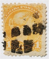 Canada 1870 Queen Victoria 1 Cent Stamp #35