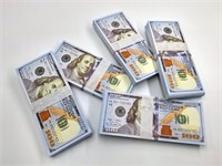$50,000 in USA Prop Money - 5 stacks of $10k