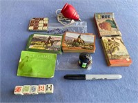 GROUP OF VINTAGE GAMES- TREE SPOTTER CARDS,