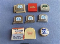 GROUP LOT: 9 ASSORTED VINTAGE ADVERTISING TAPE