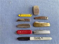 ASSORTMENT OF 9 SMALL ADVERTISING KNIVES