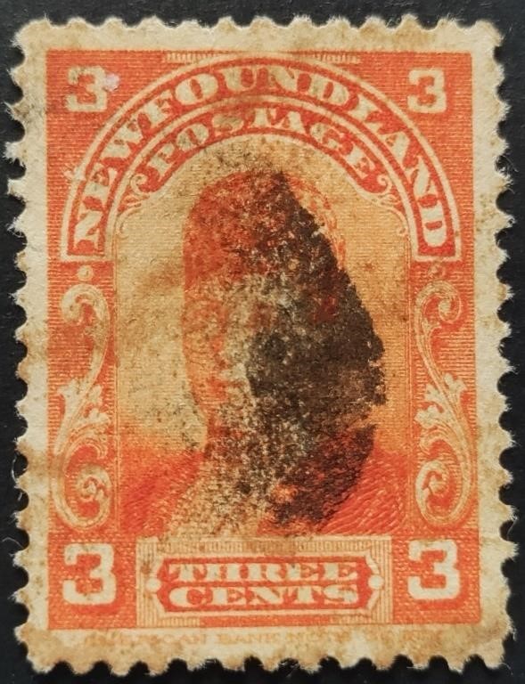 1898 Newfoundland 3 Cents Stamp #83