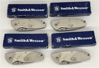 (4) Smith & Wesson SORT Tactical Folding Knife In