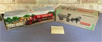 (2X) TEXACO DIE CAST BANKS -1 LIMITED EDITION