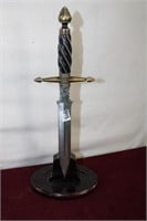 Stainless Sword On Stand