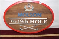 Molsons 19th Hole Sign