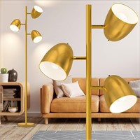 Gold 65 3-Bulb Adjustable Floor Lamp