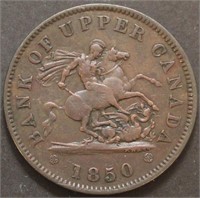 Canada PC-6A2 Bank of Upper Cda 1850 Penny Token B