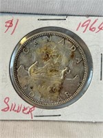1966 Canada Silver Dollar (toned)