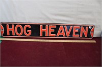 Hog Heaven Metal Sign