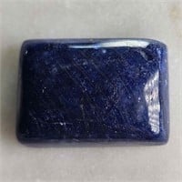 CERT 27.29 Ct Cabochon Colour Enhanced Blue sapphi
