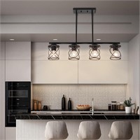 5-Light Farmhouse Kitchen Island Pendant