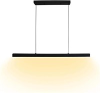Black Linear LED Kitchen Pendant Light