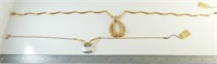 2 Trifari Gold Necklaces NEW? EARRINGS