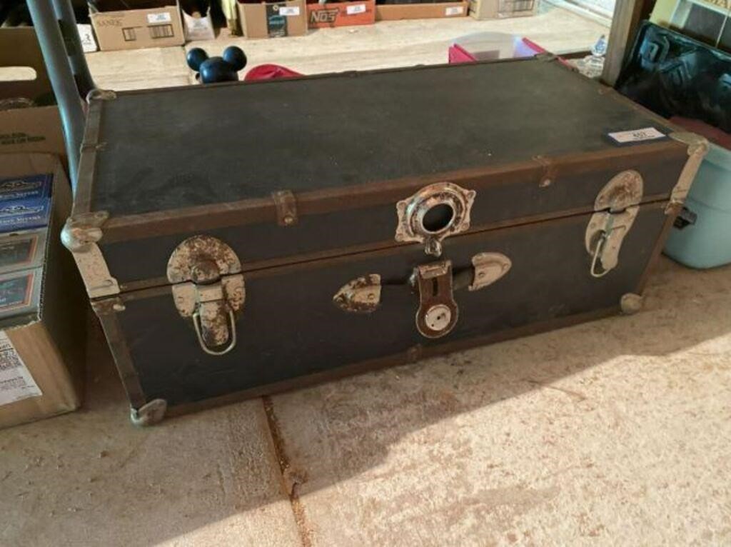 VINTAGE TRUNK WITH CONTENTS