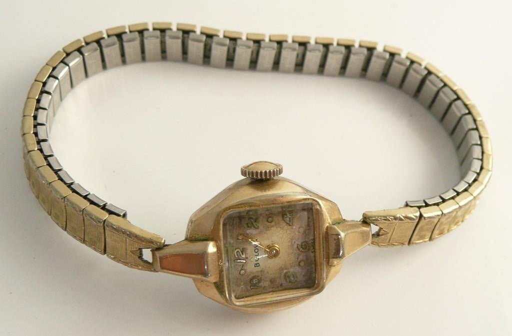 Bulova L8 Swiss Lady's Watch, 10K R.G.P. Bezel
