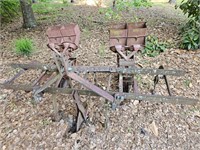 Two row cultivator with planters