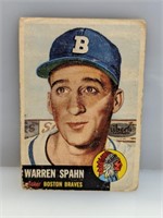 1953 Topps #147 Warren Spahn Braves HOF