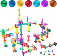 PicassoTiles 200pc Magnetic Marble Run
