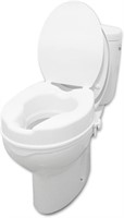 PEPE 4 Inch Toilet Seat Riser with Lid