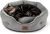 Bedsure Small Dog & Cat Bed, Grey