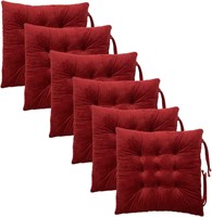 SEALED-Wine Red Civkor Chair Pads 6-Pack