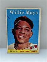 1958 Topps #5 Willie Mays Giants HOF mk