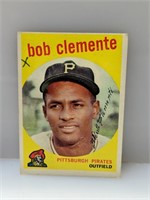 1959 Topps #478 Roberto Clemente Pirates HOF mk