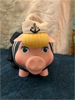Old Navy 2011 Navy piggy bank with bottom