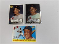 1996/2001/2003 (3 Cards) Topps Willie Mays Reprint