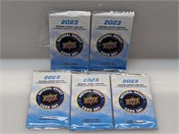 (5) 2023 Upper Deck National Hockey Card Day Packs