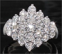 Brilliant 1/2 ct Diamond Design Cluster Ring