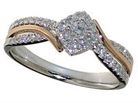 14kt Gold Brilliant 1//3 ct Diamond Designer Ring