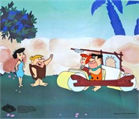 Flintstones FRED’S NEW CAR Animation Art Sericel